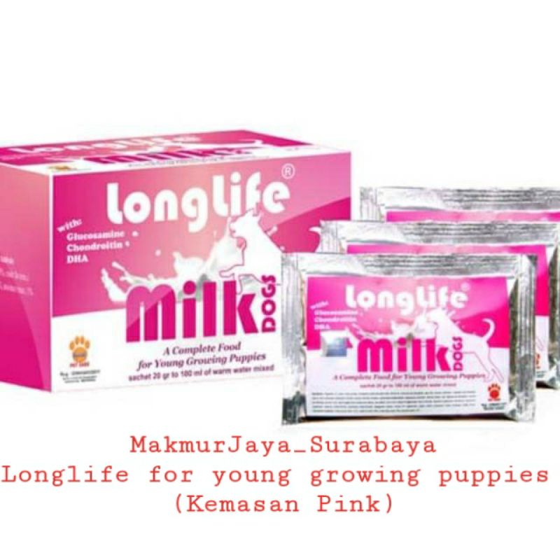 Susu Anjing Raid All Longlife Sachet 20gr per sachet(kemasan Pink)