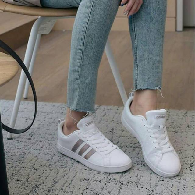 adidas cf advantage rose gold