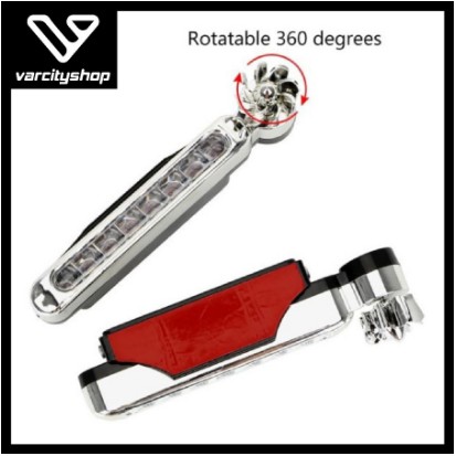 Lampu Kipas DRL 8 Mata Lampu LED Mobil Motor Tenaga Angin Wind Power