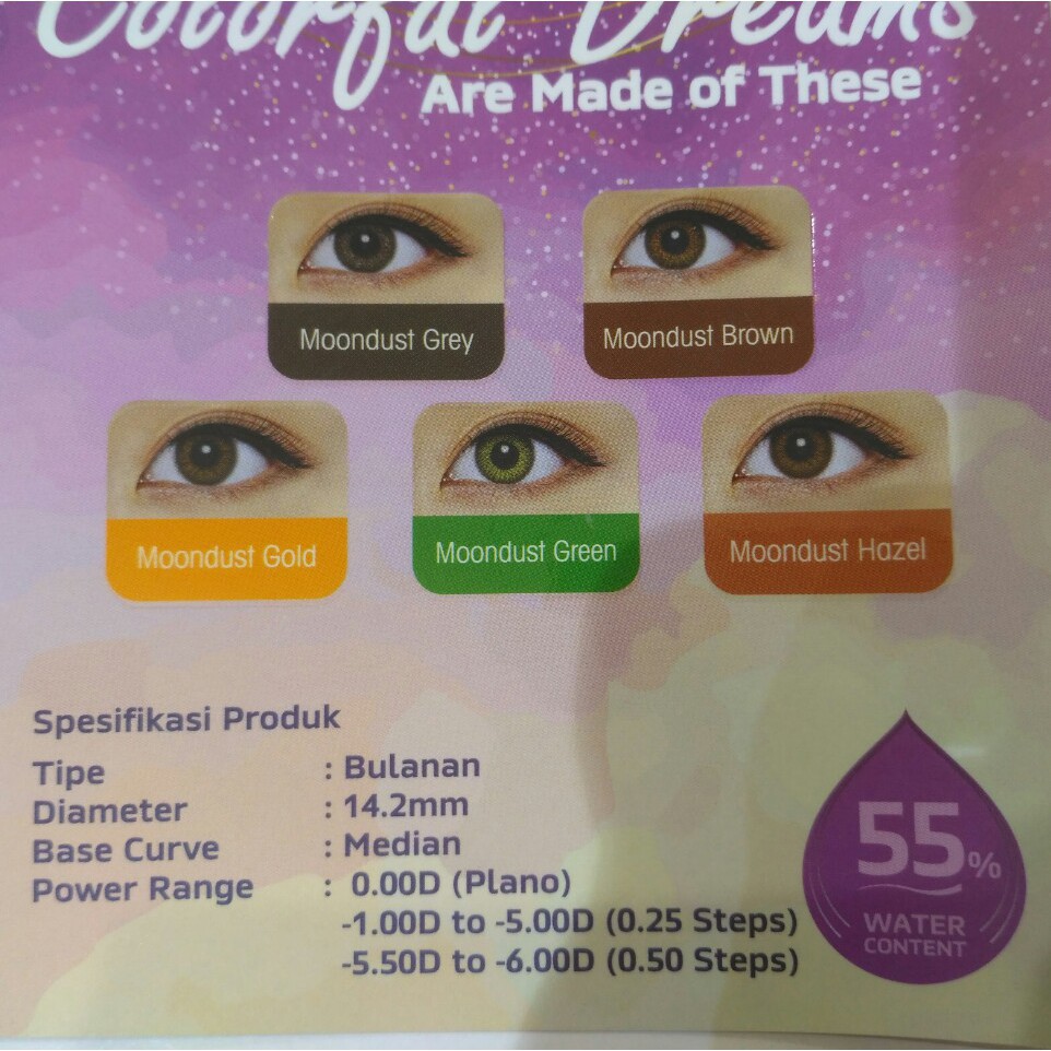 

Softlens Warna Bulanan Freshkon Moondust Color Fusion