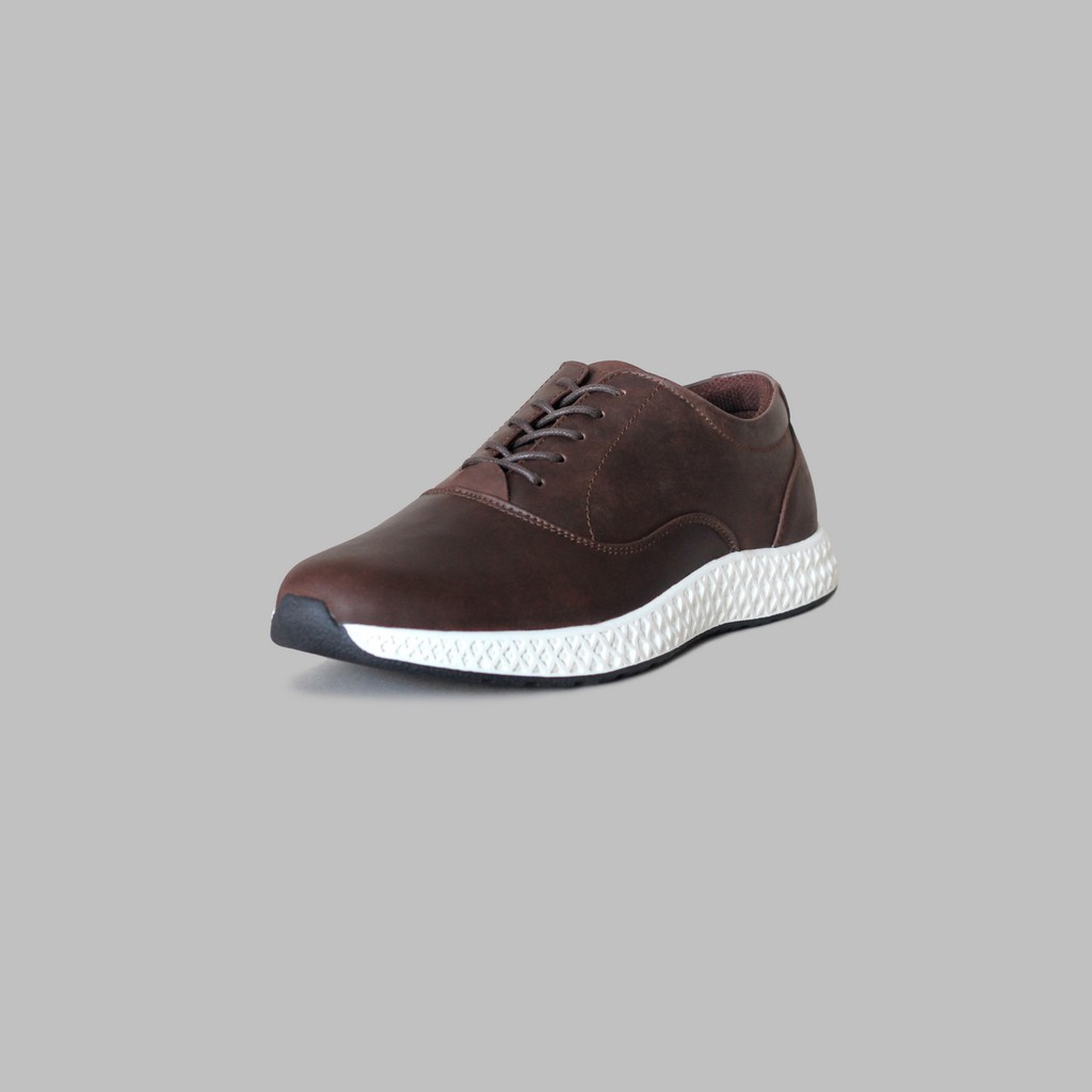 ARTAP - Sepatu Sneakers Kulit Asli - Wolio CH Brown White Sole