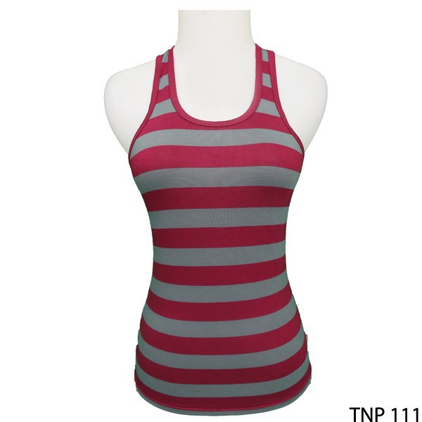 Tank Top Kemben Wanita Spandek Maroon-Abu – TNP 111