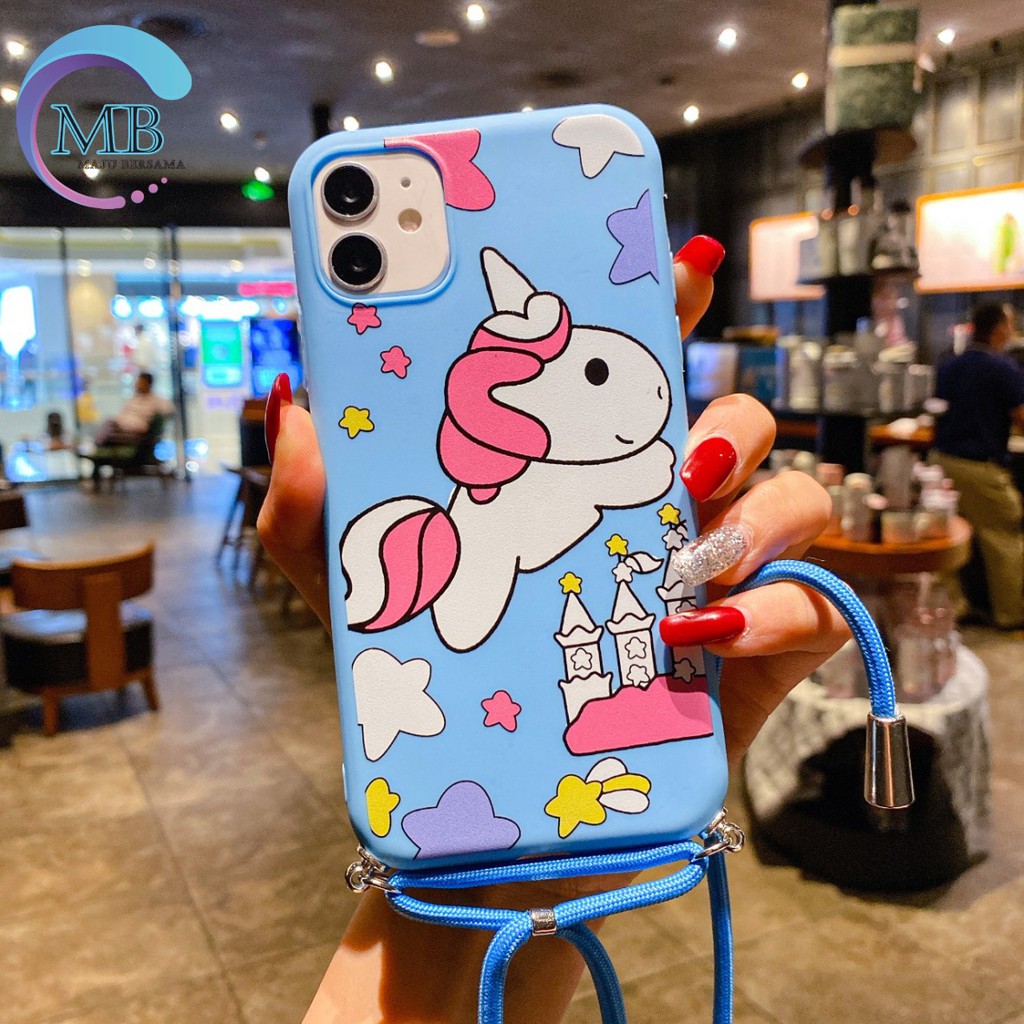 SS153 CASE Slingcase Lanyard UNICORN Oppo A1K A37 Neo 9 A71 A83 A39 A57 F7 F5 Youth MB1043