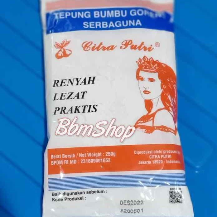 

pakai-siap-tepung-bumbu-tepung- tepung bumbu goreng ayam serbaguna citra putri -tepung-bumbu-tepung-