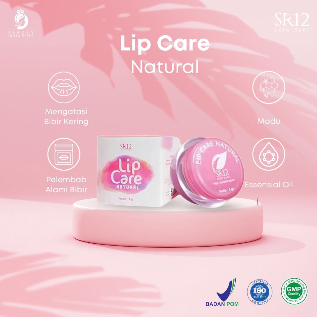 Lip Care SR12 Untuk Perawatan Bibir Hitam Gelap Pecah-Pecah Kering Moisturizing Transparent Lip Gloss