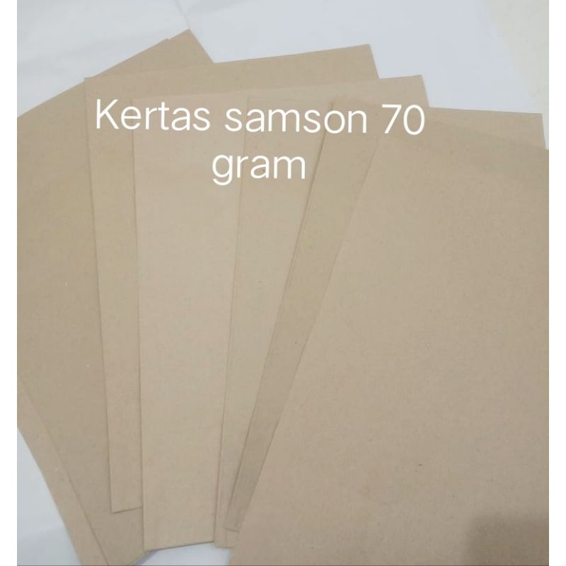 

Kertas samson 70 gram ukuran 60cm x 45cm (isi 100 lembar)