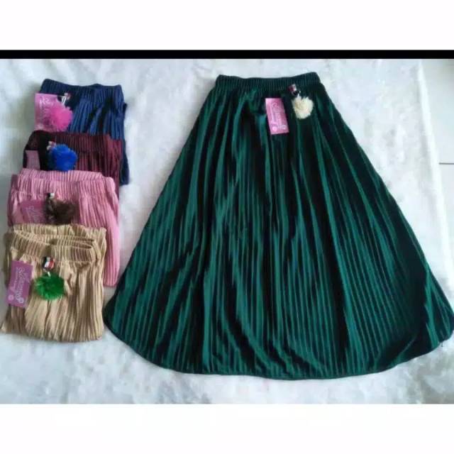 Rok plisket anak 4-12 tahun / Rok prisket anak / Rok rempel anak / Rok anak plisket / rok plisket