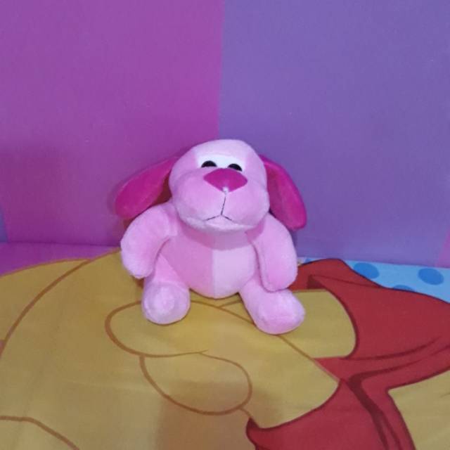 Boneka Cute dog spot mata Timezone