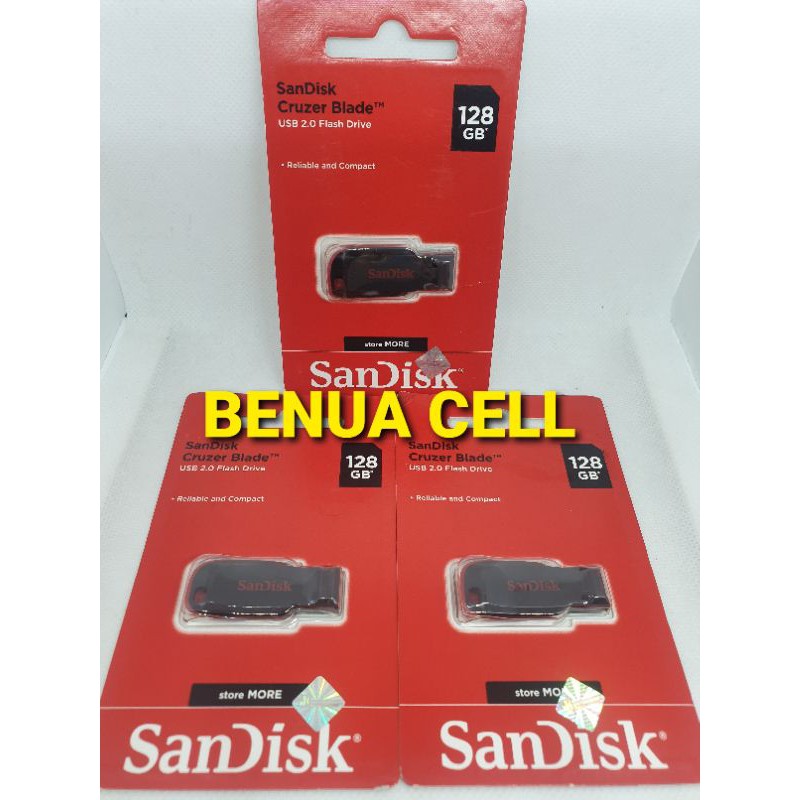 FLASHDISK SANDISK 128GB - FD SANDISK 128GB GARANSI RESMI