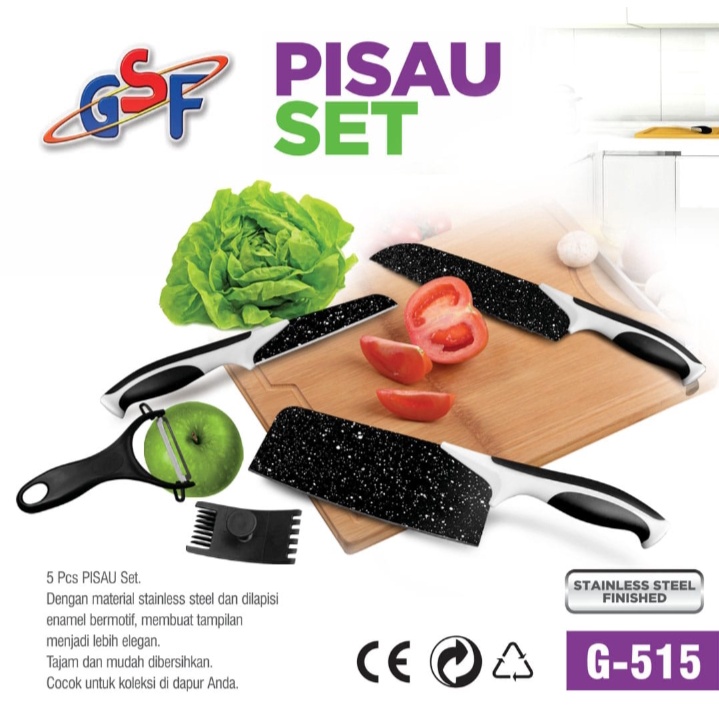 pisau set gsf batu keramik maifan granite pisau set keramik 5in1