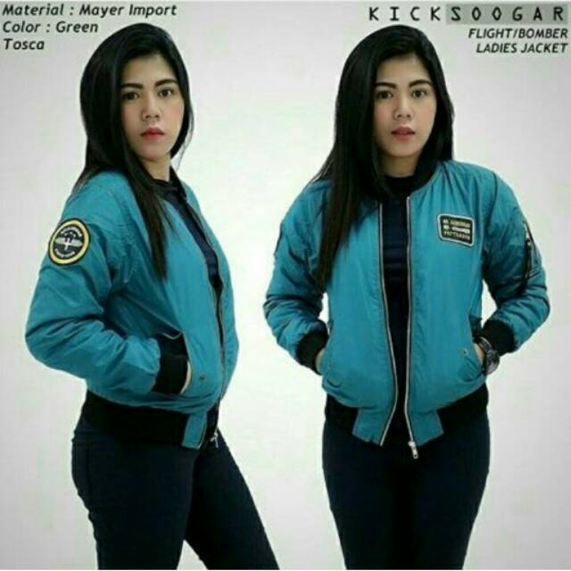 Jaket Bomber Wanita Kicksoogar