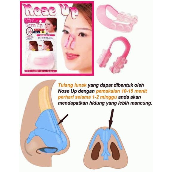 BISA COD - ALAT PEMANCUNG HIDUNG ALAMI HASIL PERMANEN PENJEPIT PEMANCUNG HIDUNG MERAH MUDA NOSE UP