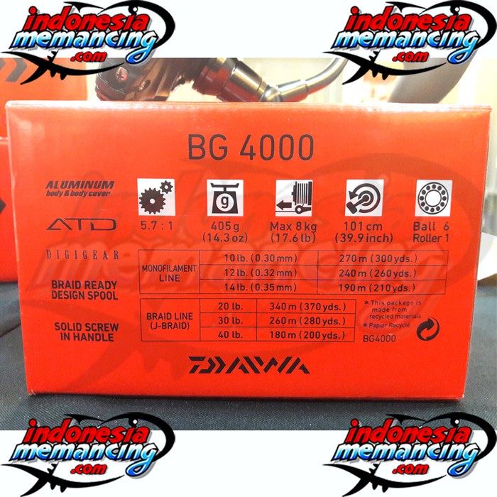 Cuci Gudang Reel Daiwa BG Size 4000