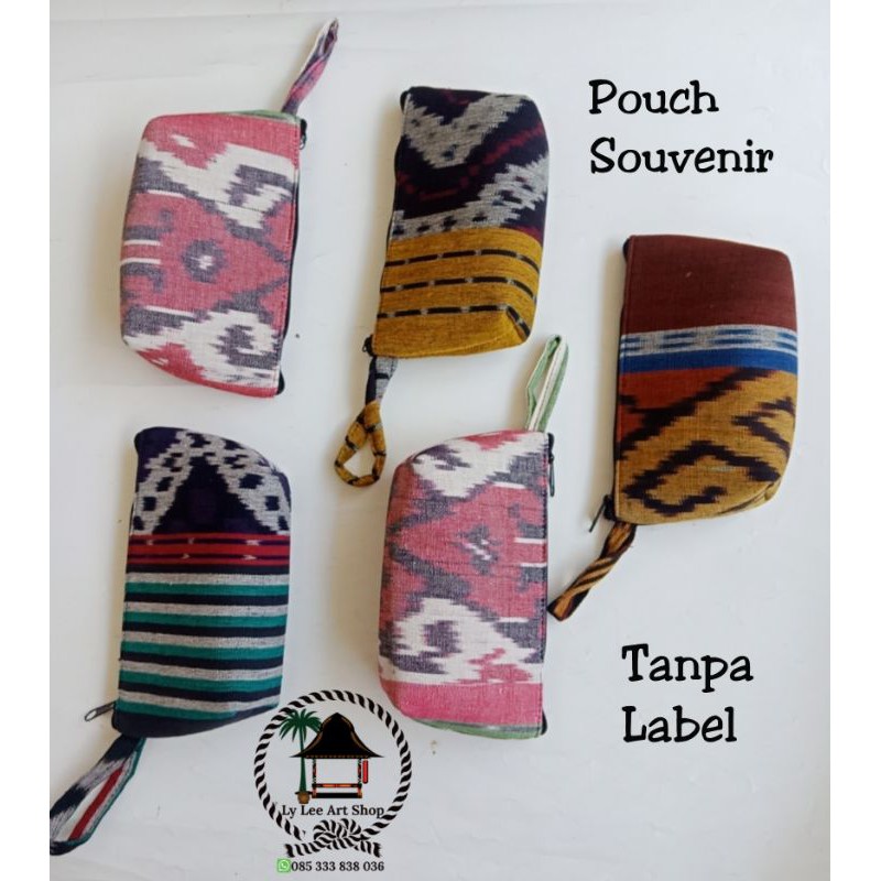 Grosir Tas Kosmetik Pouch Tenun Lombok Souvenir Nikahan
