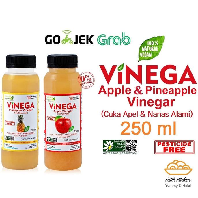 

Big Sale Cuka Apel & Nanas Vinega 250 ml dari De Health Supplies - Cuka Nanas Diskon