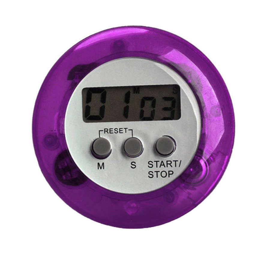 Alarm Masak Magnet Bulat Digital Kitchen Timer Dapur Jam Beker Alarm Masak