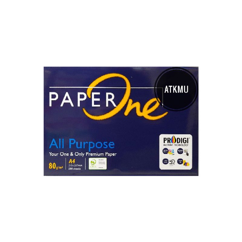 

Kertas HVS Fotocopy A4 80gr PAPERONE 500 Lembar / Kertas Putih