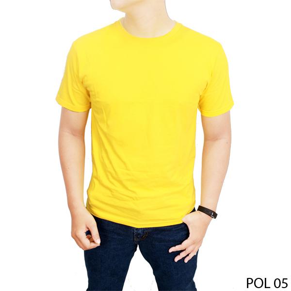 Kaos Polos Kuning Emas Katun Combed - POL 05