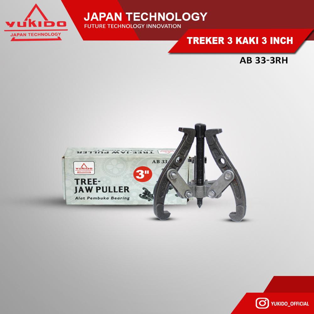 TERMURAH!! ORIGINAL!!Yukido Treker 3 Kaki 3&quot; 4&quot; 6&quot; Inch - Gear Puller 3 Jaw Tracker, alat pencabut bearing laher