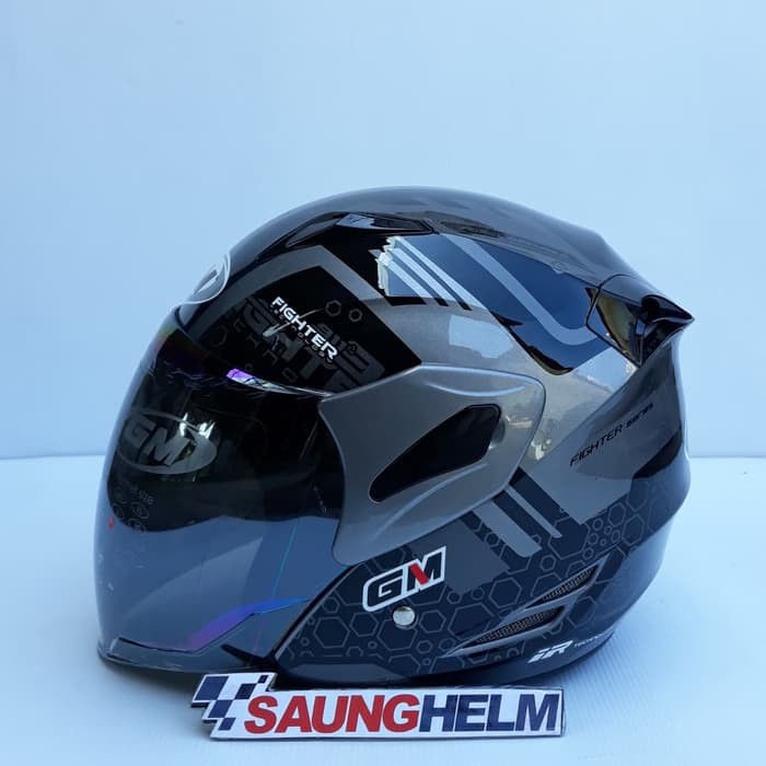 HELM GM FIGHTER MOTIF 911 DARK GREY