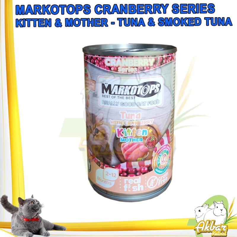 Markotops Kaleng 400 gram Wet Food CRANBERRY Series