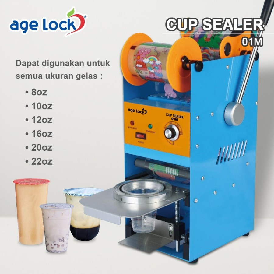 Cup Sealer AGE LOCK 01M Mesin Press Cup Sealing 01 M Agelock sealer