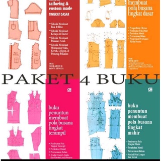 Jual Jual Sepaket Buku Penuntun Membuat Pola Busana Tingkat Dasar