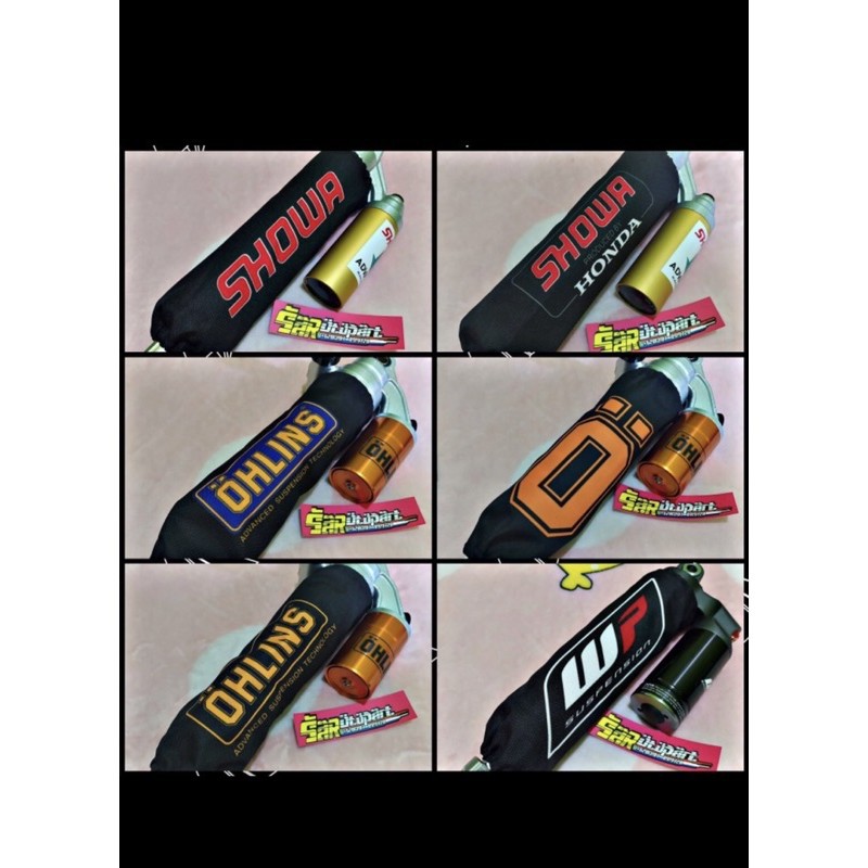 Cover sarung shock shockbreaker per belakang motor bebek matic kopling Sarung shock breaker dan cover shock belakang Motor Universal Bahan Nylon Anti Air