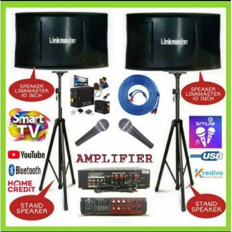 Jual PAKET SOUND SYSTEM 10 INCI AMPLIFIER BLUETOOTH MIC KABEL KOMPLIT ...