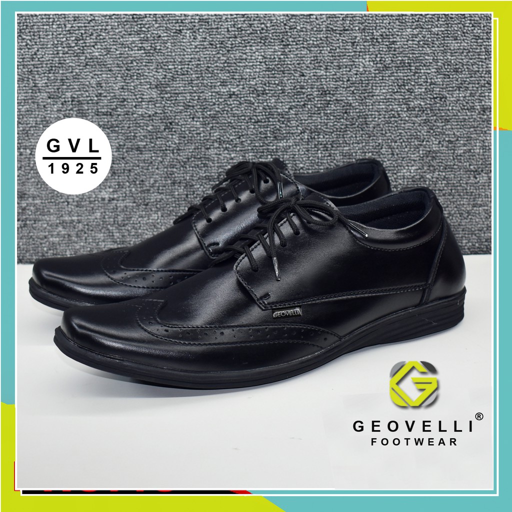 Sepatu Pantofel Pria Hitam Gvl. Geovelli G-1922