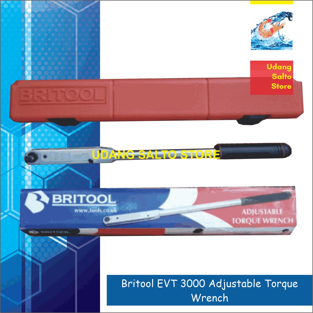Britool EVT 3000 Adjustable Torque Wrench KUNCI MOMENT EVT 3000