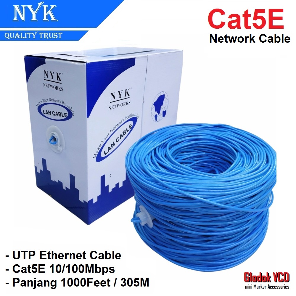 NYK Kabel Lan UTP RJ45 Cat5e Internet Ethernet Cable