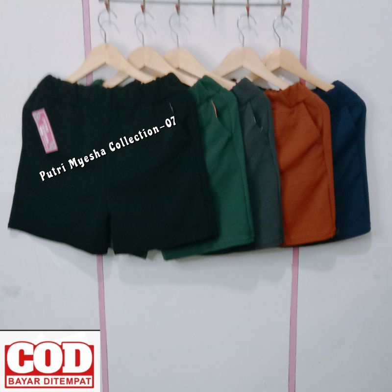 Promo 70Rb Dapat 5pcs Celana Pendek Wanita kulot 3/4