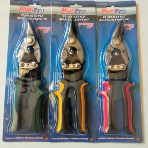 MULTIPRO Gunting seng 10" lurus, bengkok kanan, bengkok kiri