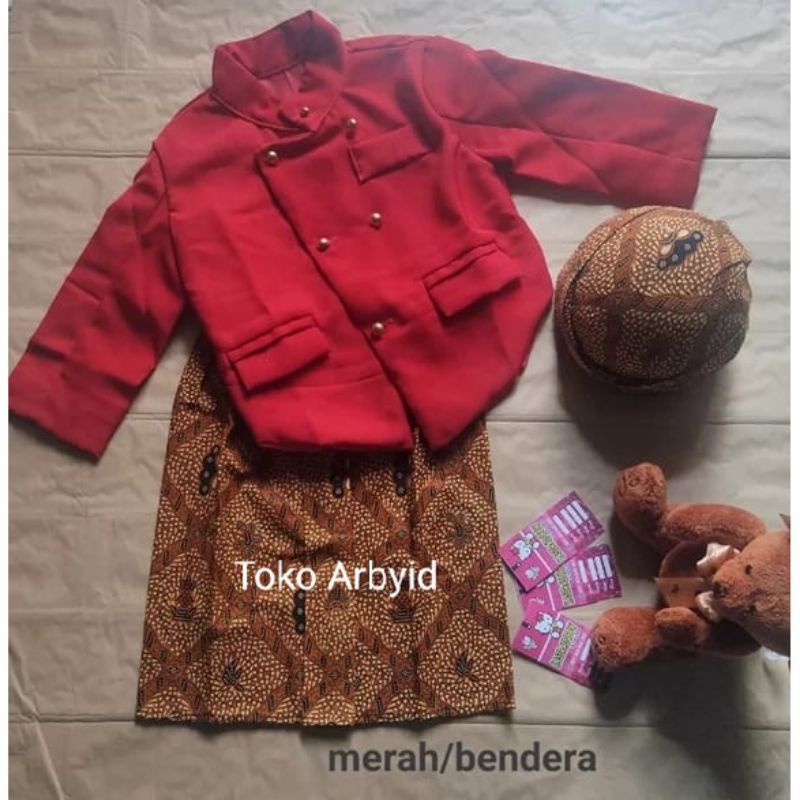 Setelan  Beskap Anak/Beskap Bayi/Baju Adat Jawa Anak/ Turun Tanah/Tedak sinten