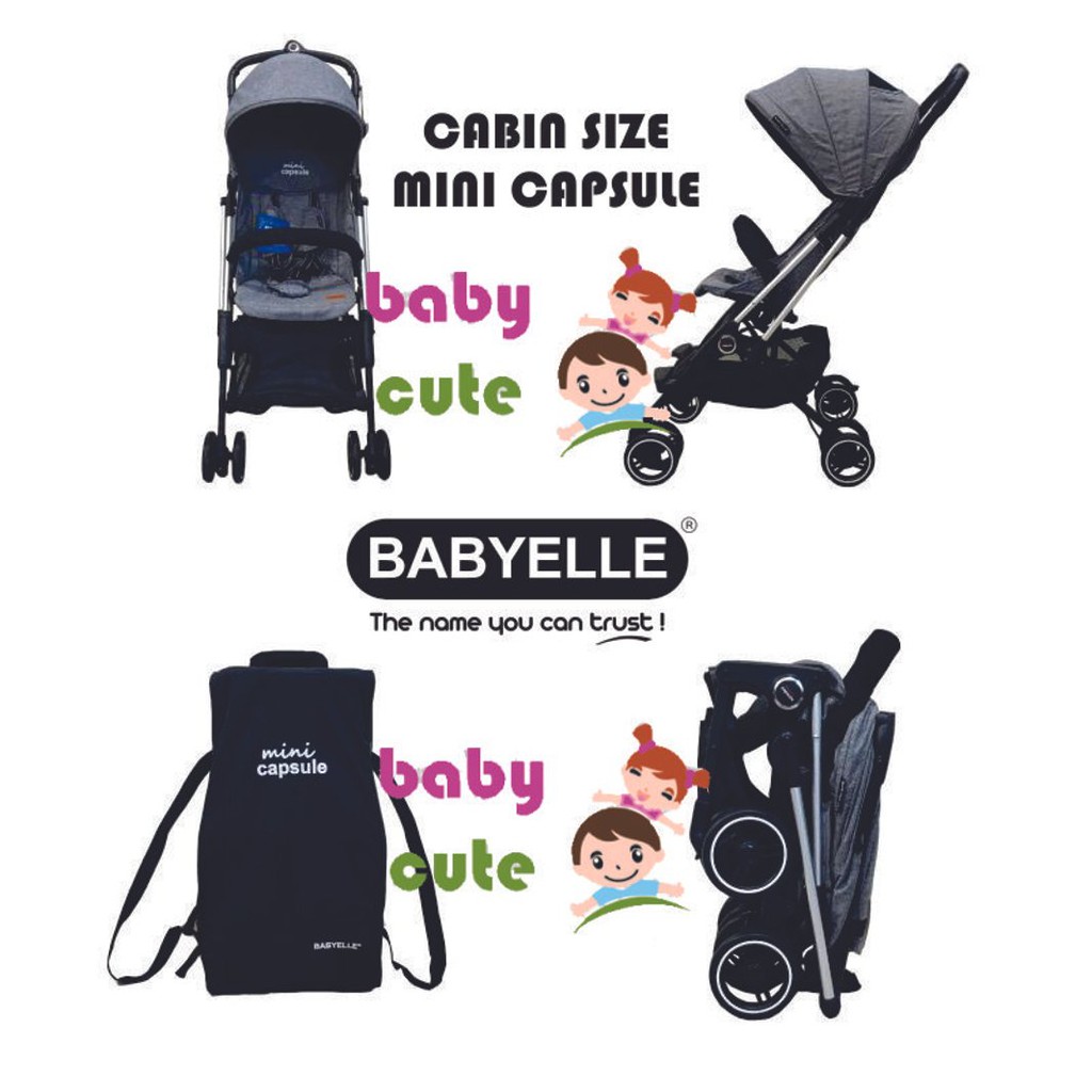 Promo stroller babyelle mini capsule kereta bayi cabin size terbaik