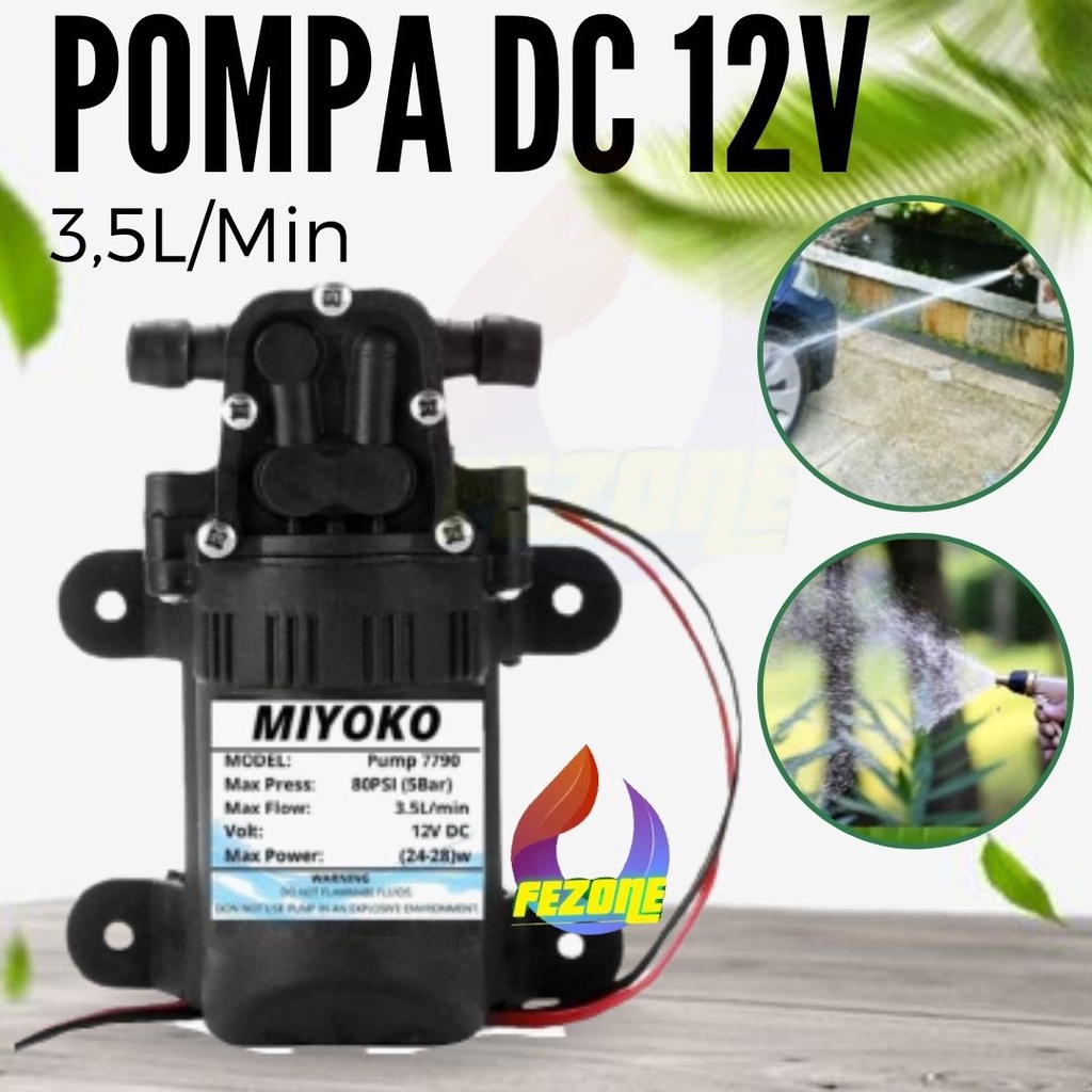 POMPA Pump Miyoko 3,5L/M Pompa Air Dc 12V FEZONE