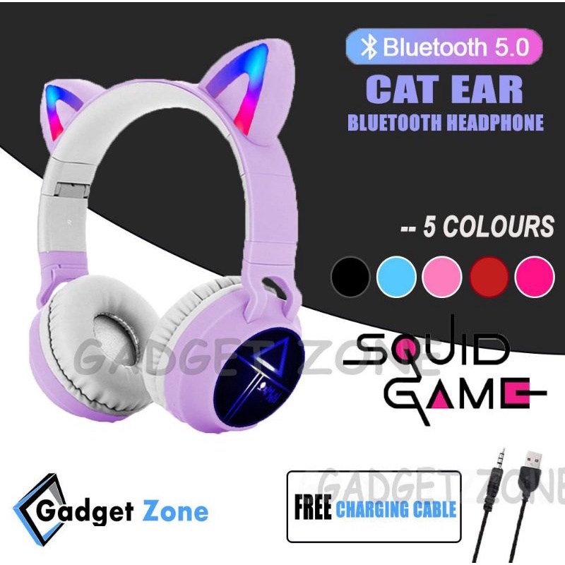 (READY) Cat Ear Noise Cancelling Headphone Bluetooth 5.0