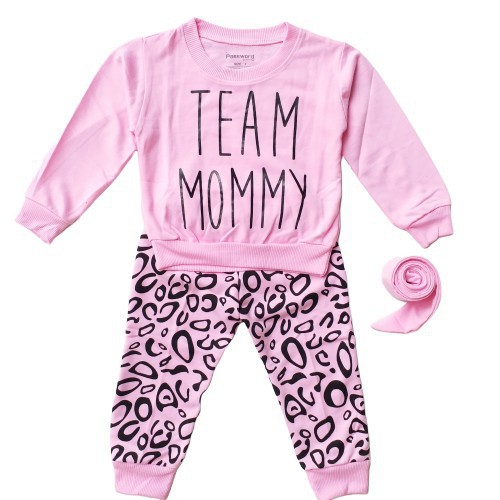 HappyOliver PASSWORD TEAM MOMMY Setelan Anak 1 - 7 Tahun Baju Anak BerKualitas