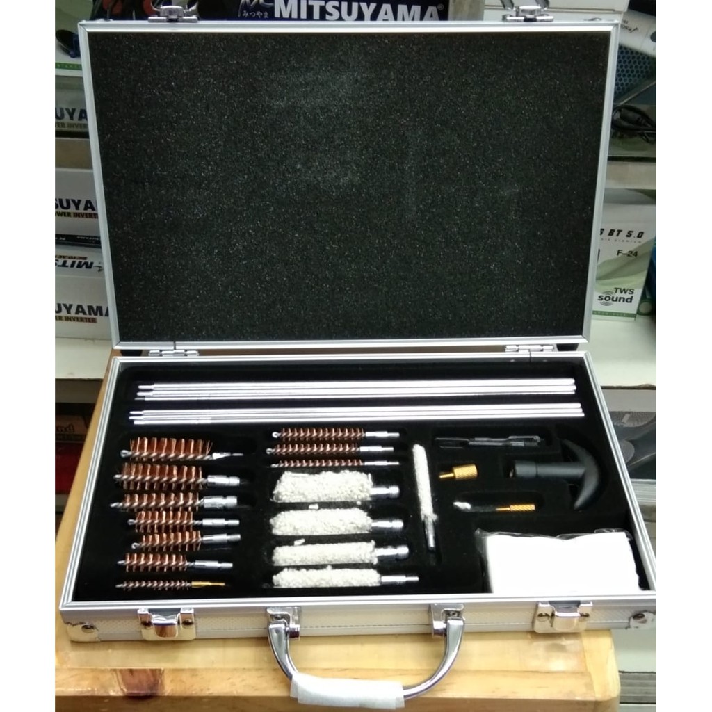 Alat Pembersih Laras Senapan Angin 1 Set Komplit + Box