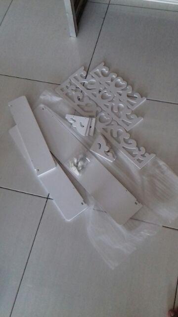 Je Rak Dinding Ukir Klasik Kayu 3in1 Tipe 01 / Rak Dinding Vintage Gantung Dekorasi Hiasan Dinding