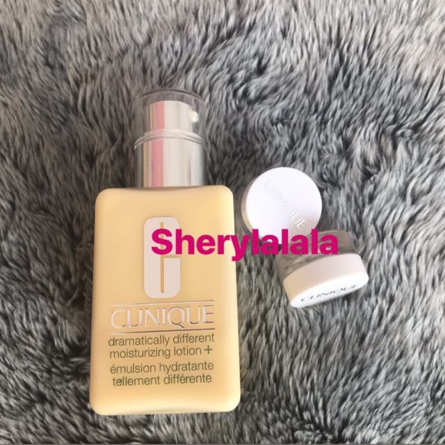 Clinique lotion+ moisturizer share in jar