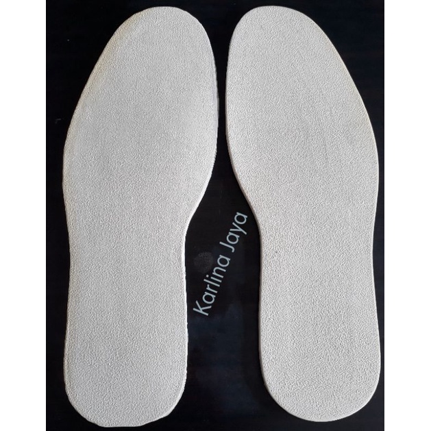 Outsole Karet - Sole karet potong warna putih cream - Motif pasir