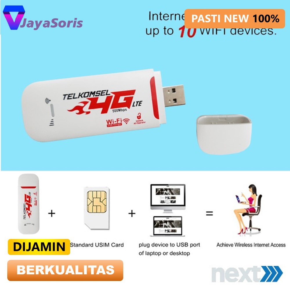 Modem Wifi Telkomsel Portable 4G Modem Mifi USB Unlock All operator Router 4G Sim Card 500mbps JS49