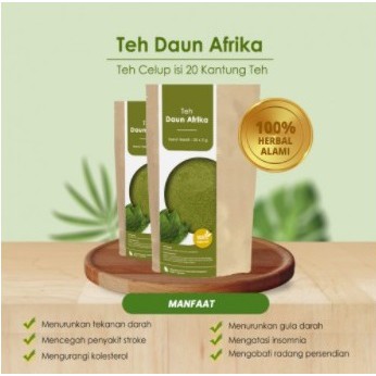 Teh Celup Daun Afrika Ampuh Menurunkan Kolesterol dan Darah Tinggi