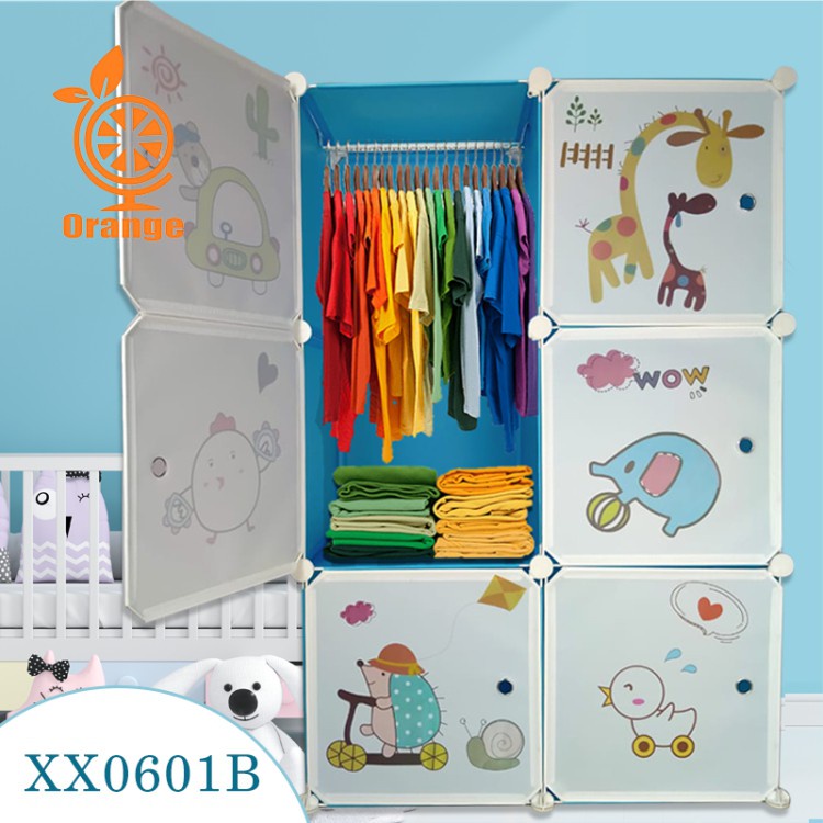 PROMO lemari pakaian anak wardrobe 6 muka 6 slot Dengan pagar plastik COD MURAH Lemari Portable 6 Pintu AWET TAHUNAN GRTAIS Gantungan Lemari Plastik Kabinet Rak Termpat Penyimpanan Rak Baju Lemari Pakaian Lemari Baju Lemari Simpel Anak Kost