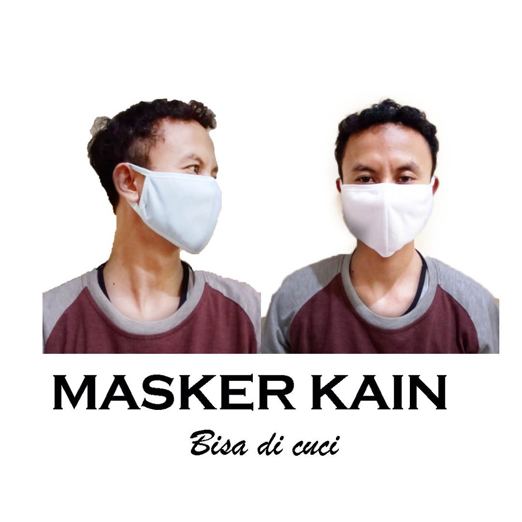 RC MASKER FASHION KAIN KATUN POLOS BANYAK WARNA MURAH