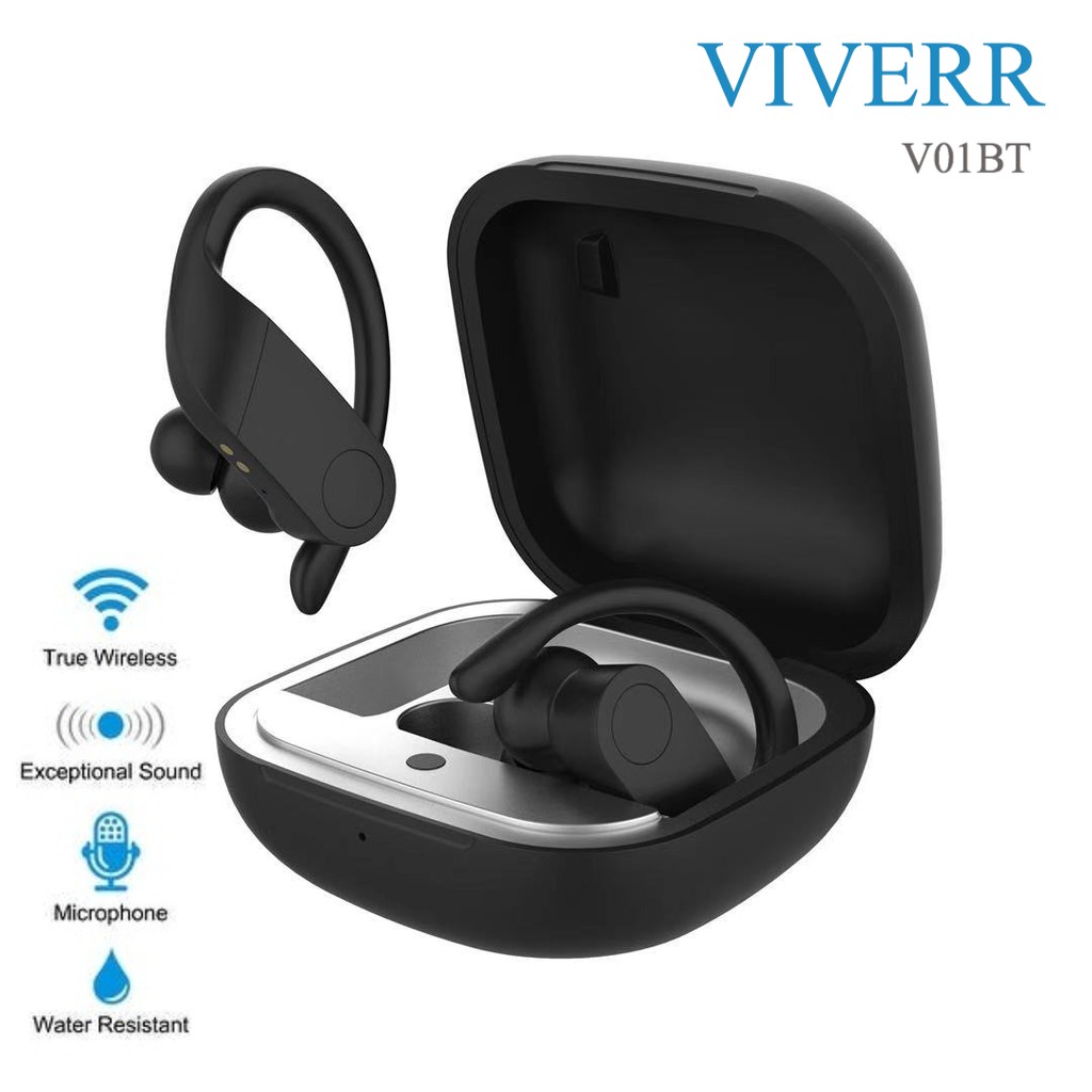 VIVERR Headset earbud Viverr Bluetooth VI01BT Charging Super Bass Multiple Colors Garansi 6 Bulan