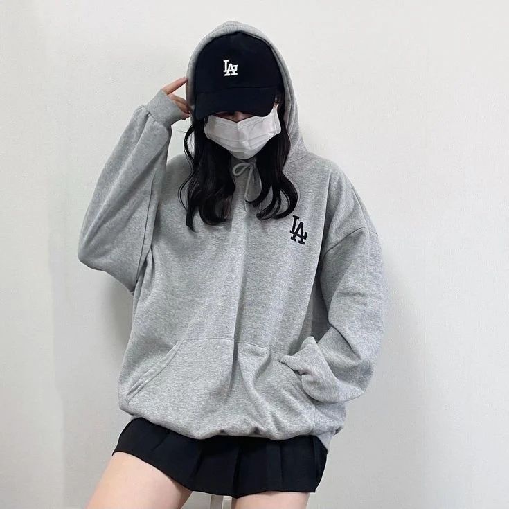 LA HOODIE - HOODIE WANITA - KOREAN STYLE - ATASAN WANITA