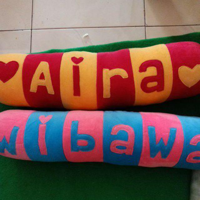 Guling Nama Velboa Murah 60cm